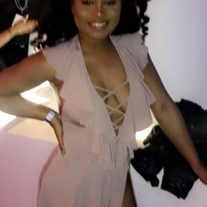 Chic Beige Ruffled Dress